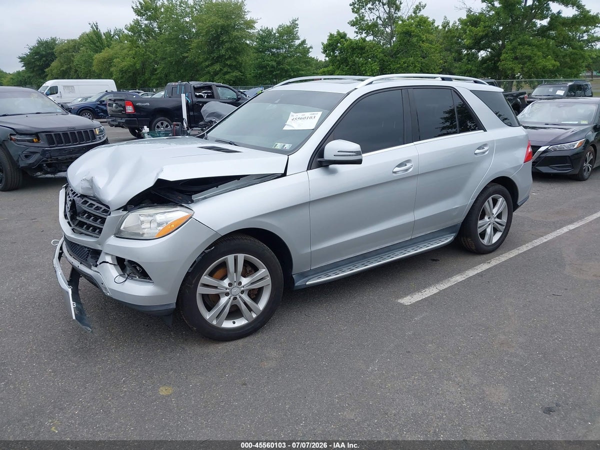 2014 MERCEDES-BENZ ML 350 4MATIC — снимка 2