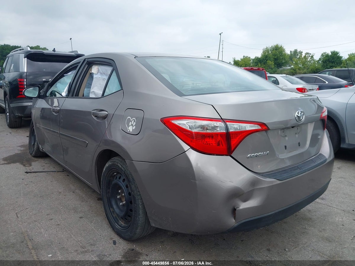 2014 TOYOTA COROLLA LE — снимка 3