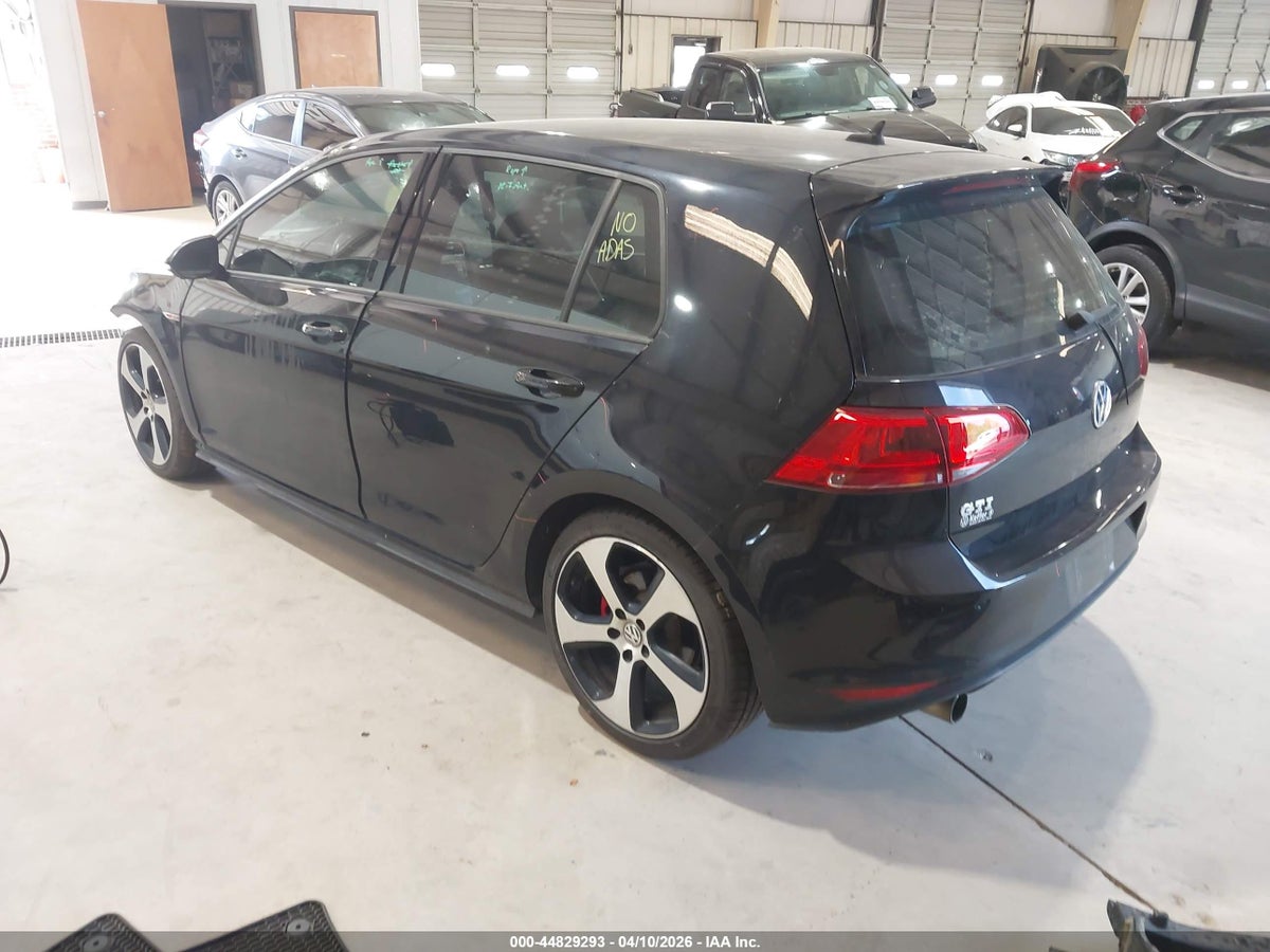 2017 VOLKSWAGEN GOLF GTI AUTOBAHN 4-DOOR/S 4-DOOR/SE 4-DOOR/SPORT 4-DOOR — снимка 3