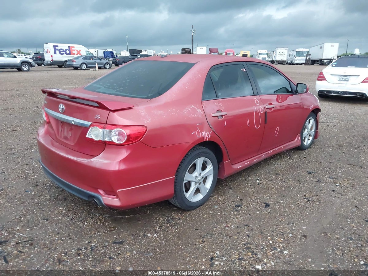 2012 TOYOTA COROLLA S — снимка 4
