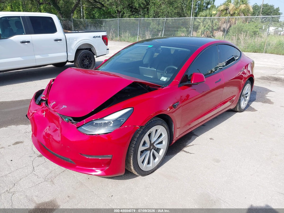 2022 TESLA MODEL 3 LONG RANGE DUAL MOTOR ALL-WHEEL DRIVE — снимка 2