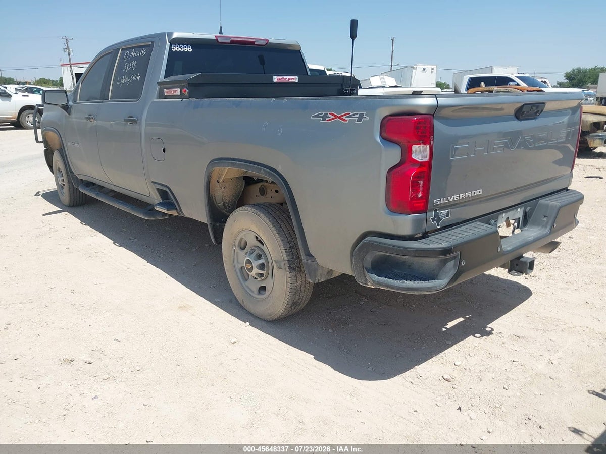 2024 CHEVROLET SILVERADO 2500HD 4WD LONG BED WORK TRUCK — снимка 3