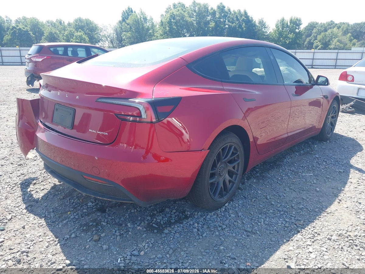 2024 TESLA MODEL 3 LONG RANGE DUAL MOTOR ALL-WHEEL DRIVE — снимка 4