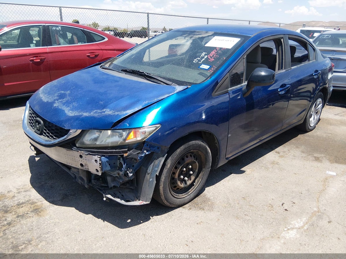 2013 HONDA CIVIC LX — снимка 2