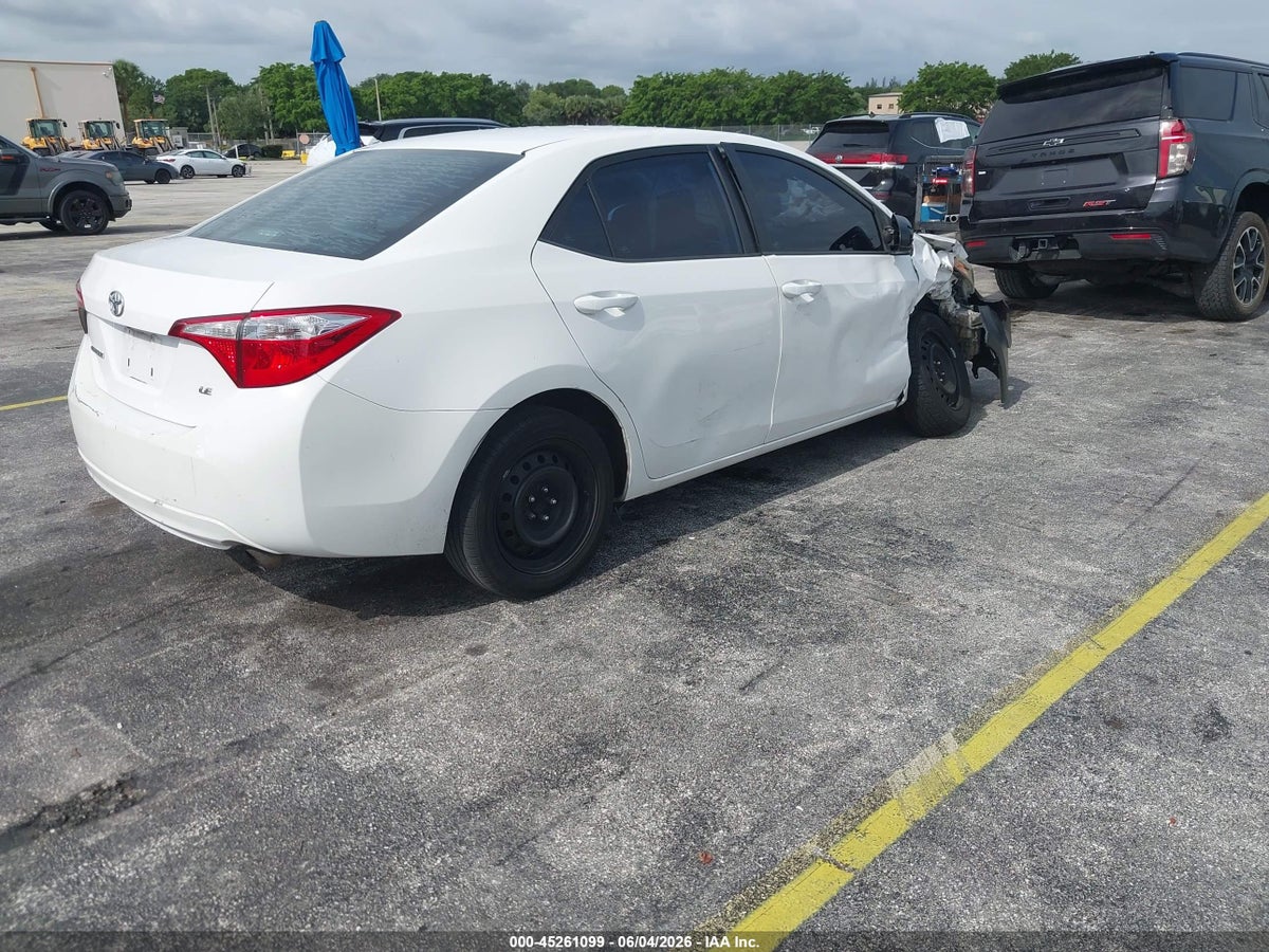 2015 TOYOTA COROLLA LE — снимка 4