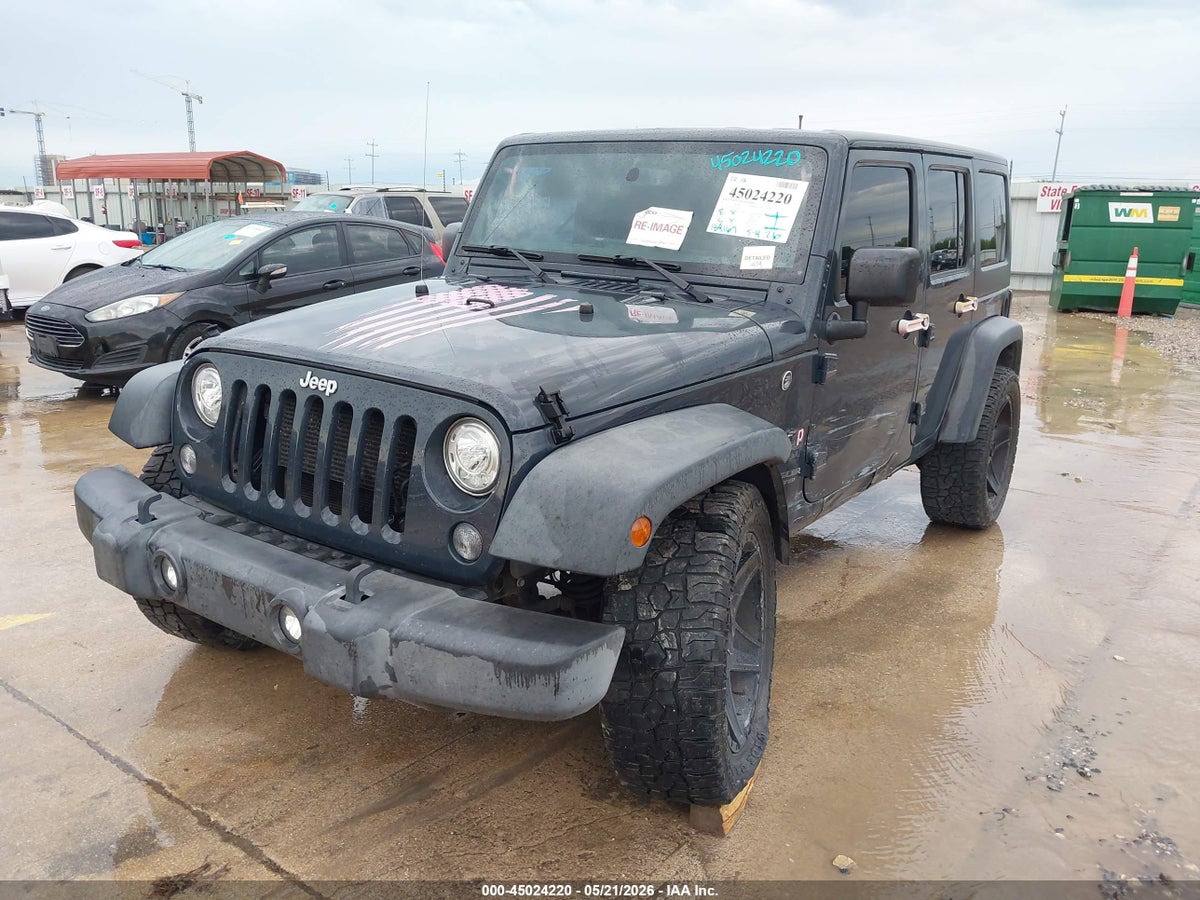 2017 JEEP WRANGLER UNLIMITED SPORT 4X4 — снимка 2