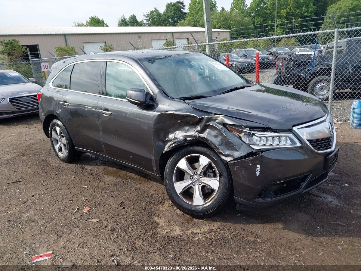 2016 ACURA MDX ACURAWATCH PLUS PACKAGE
