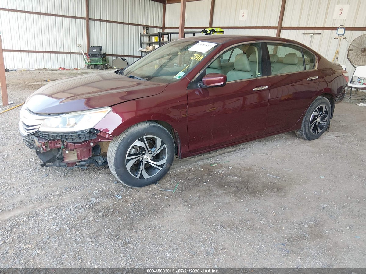 2017 HONDA ACCORD LX — снимка 2