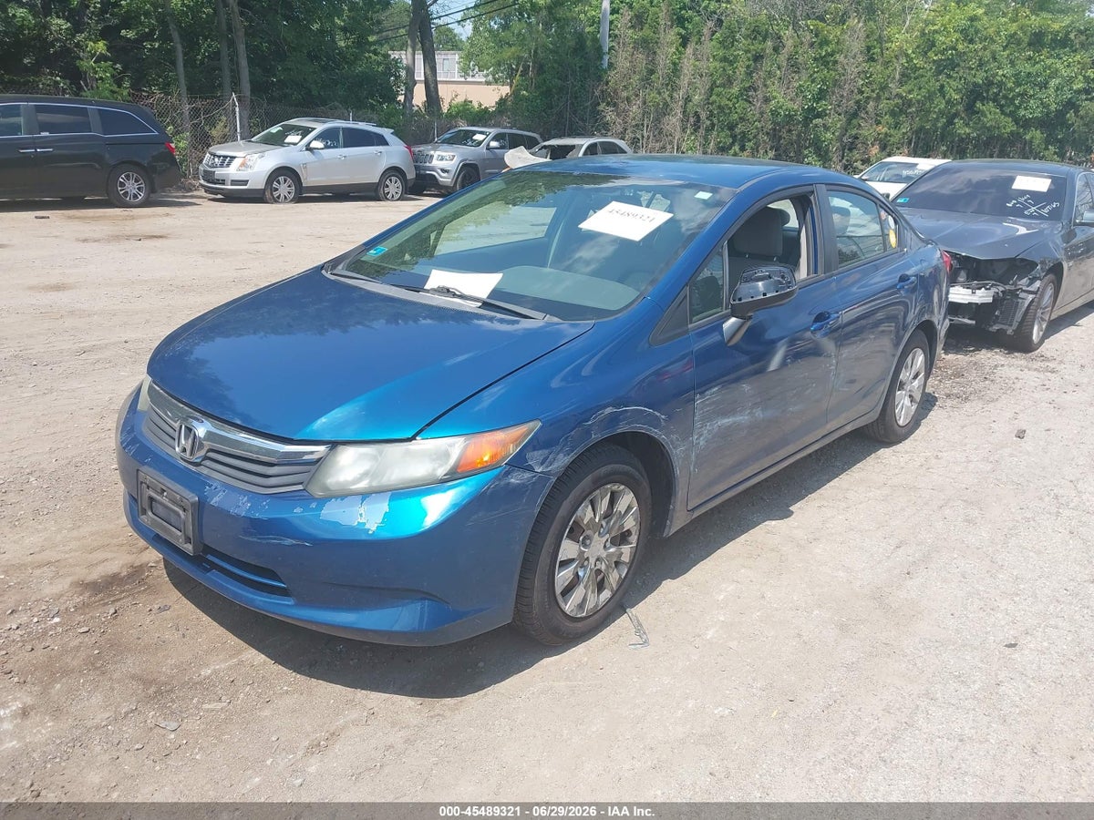 2012 HONDA CIVIC LX — снимка 2