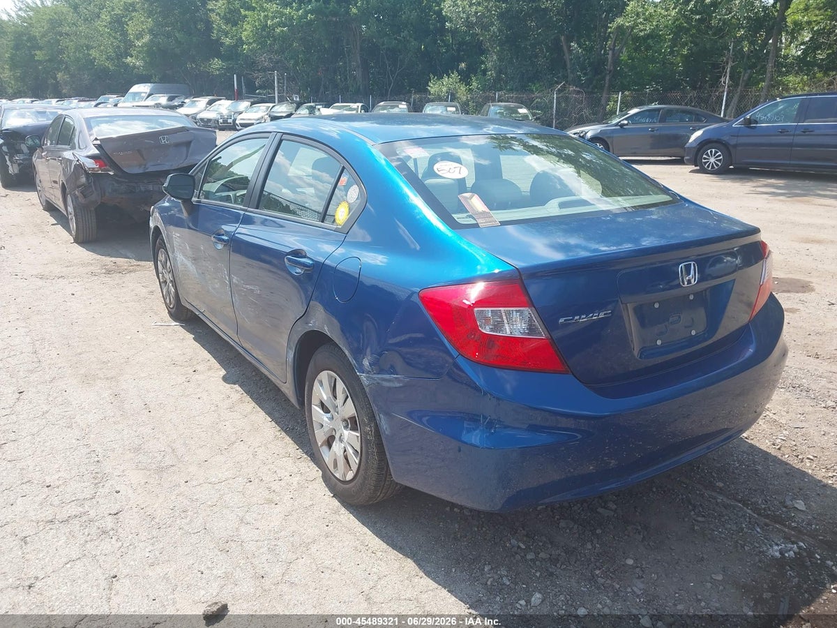2012 HONDA CIVIC LX — снимка 3