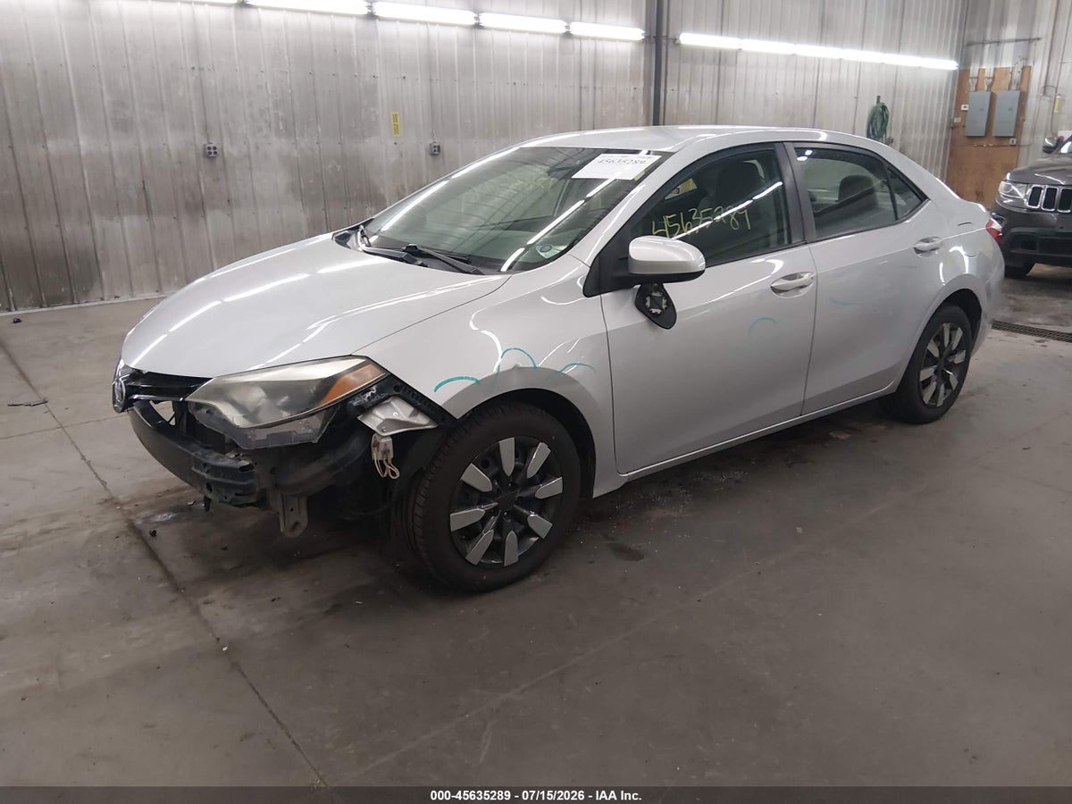 2014 TOYOTA COROLLA LE — снимка 2