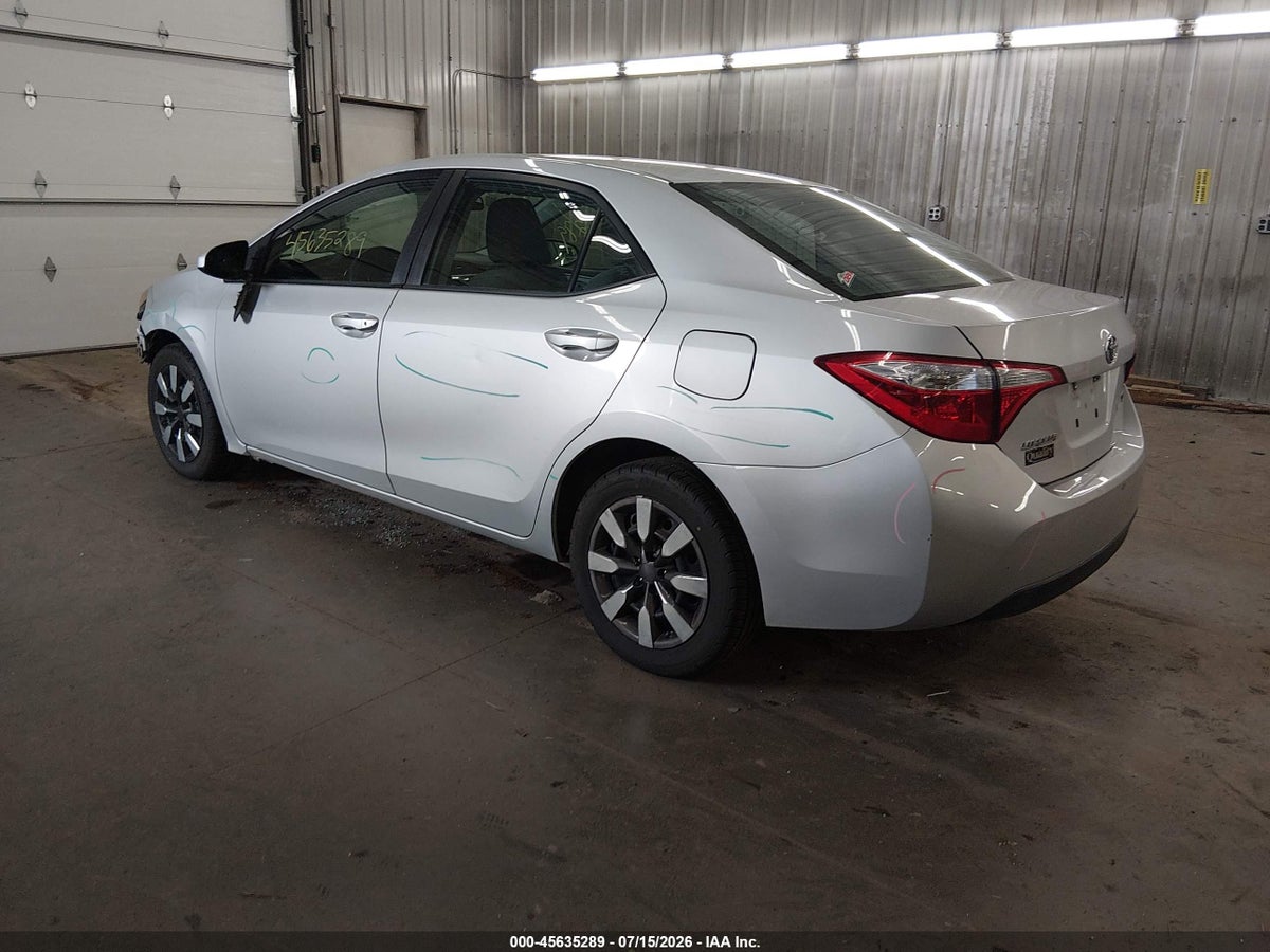 2014 TOYOTA COROLLA LE — снимка 3