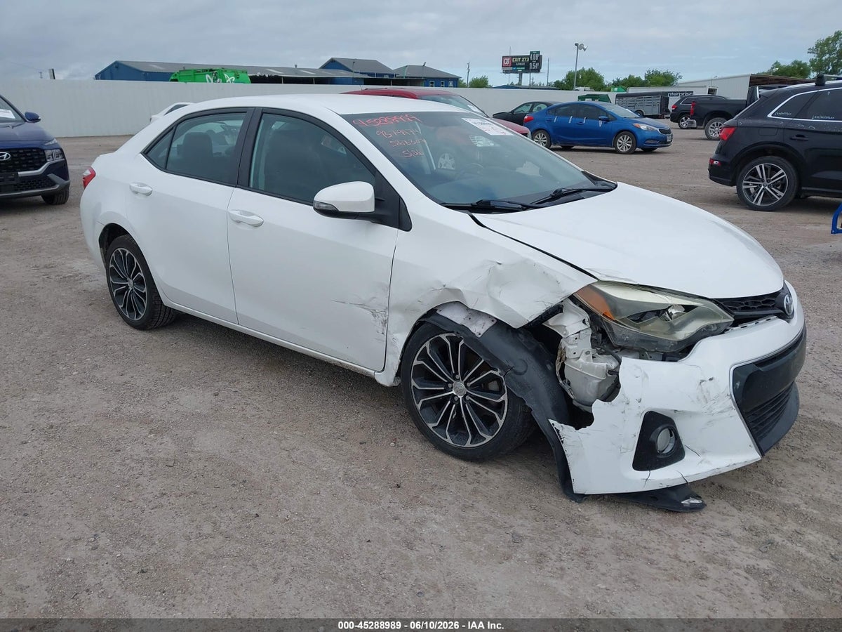 2016 TOYOTA COROLLA S PLUS