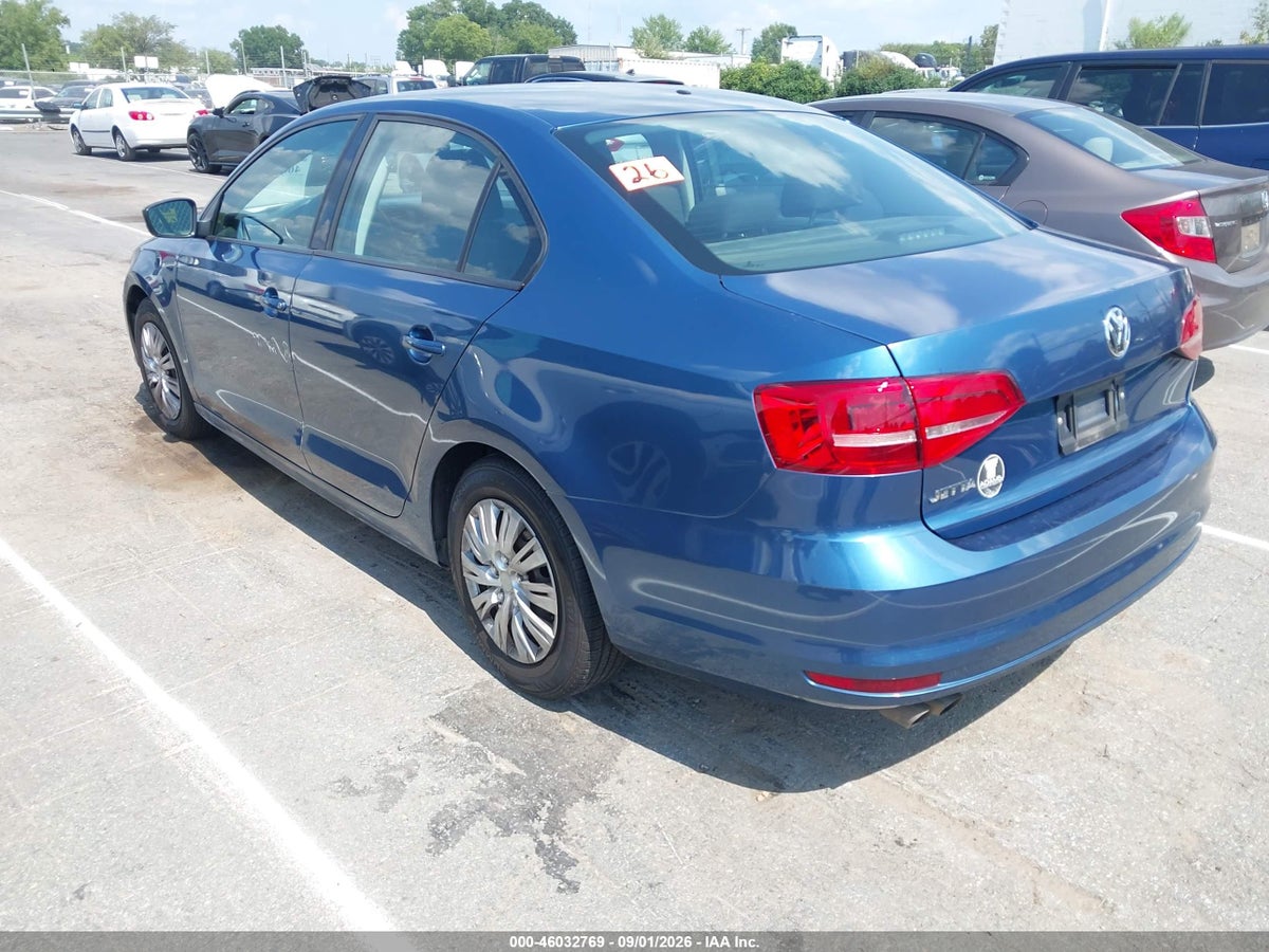 2015 VOLKSWAGEN JETTA 2.0L S — снимка 3