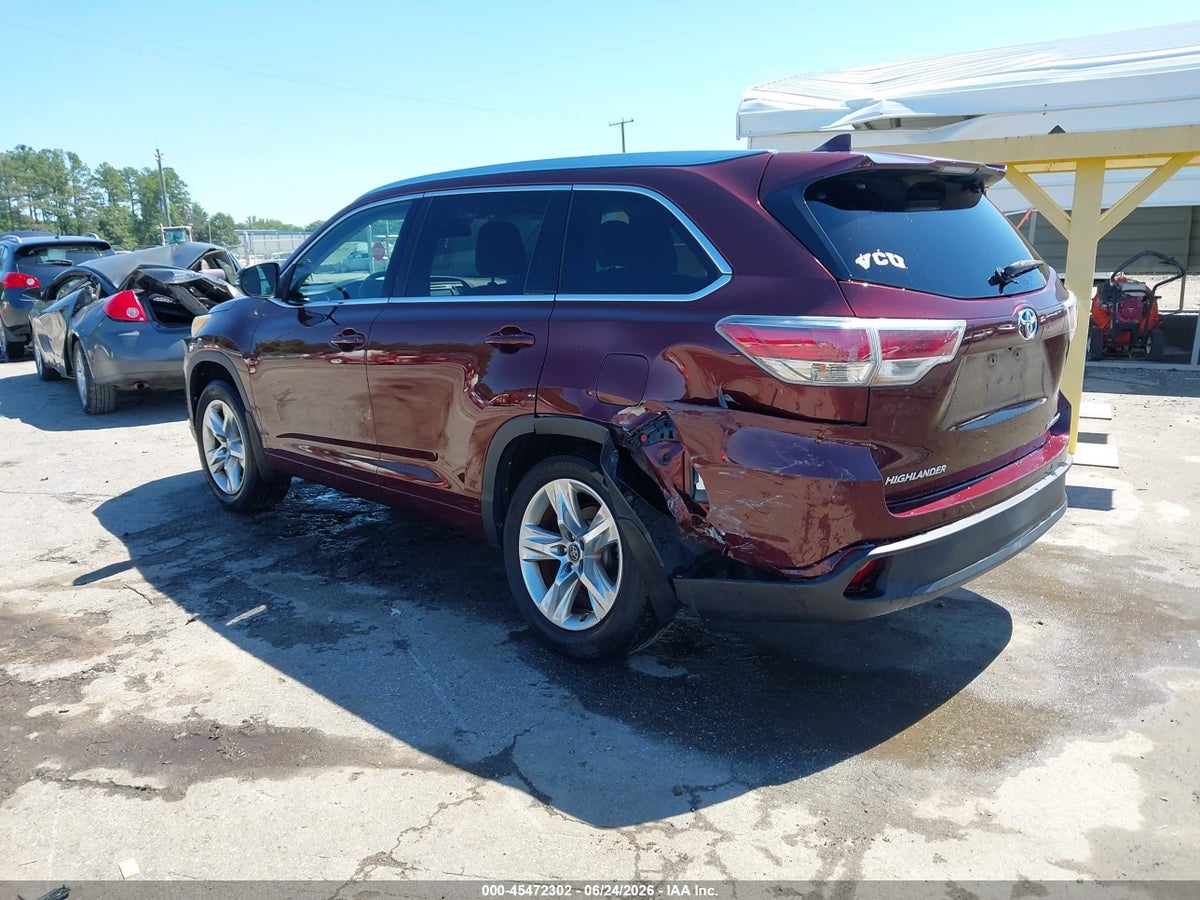 2016 TOYOTA HIGHLANDER LIMITED PLATINUM V6 — снимка 3