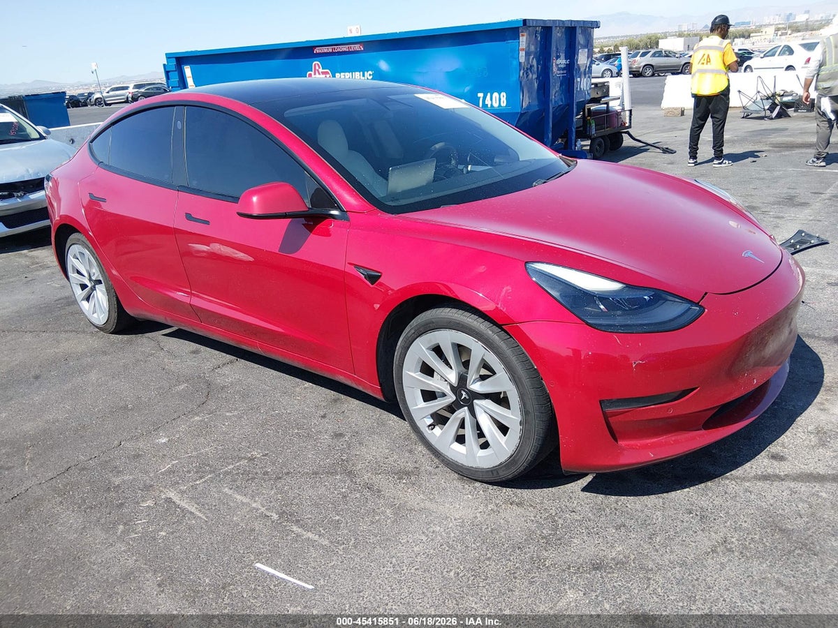2021 TESLA MODEL 3 STANDARD RANGE PLUS REAR-WHEEL DRIVE