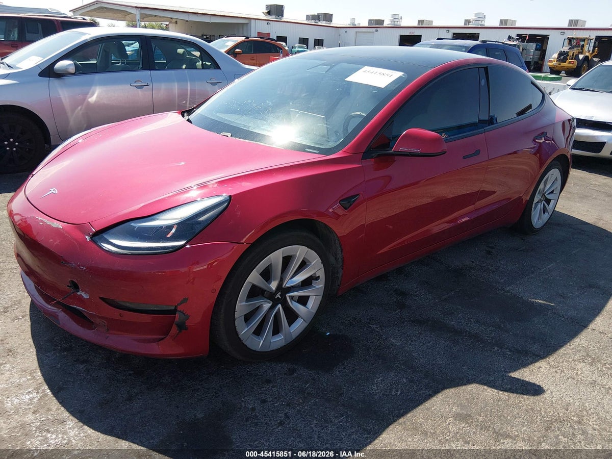 2021 TESLA MODEL 3 STANDARD RANGE PLUS REAR-WHEEL DRIVE — снимка 2