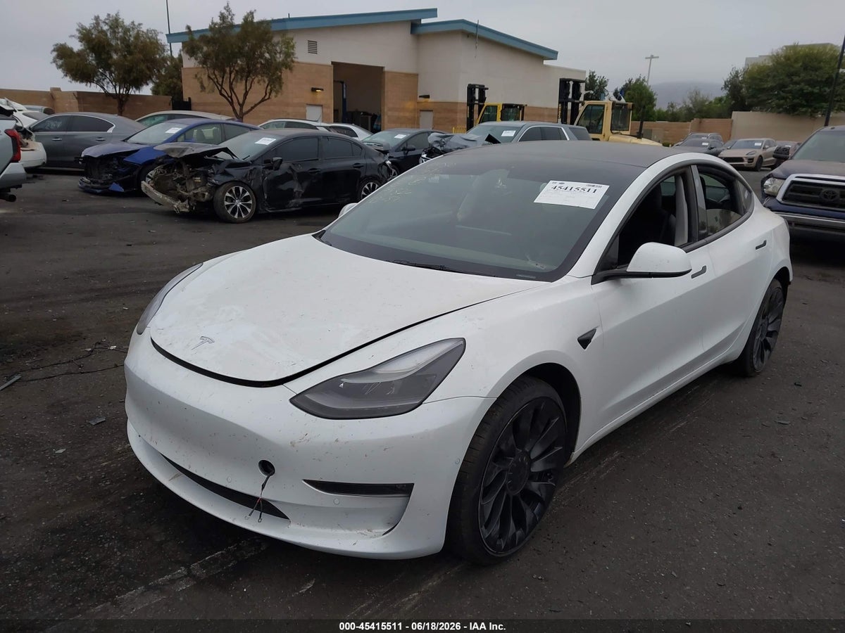 2022 TESLA MODEL 3 PERFORMANCE DUAL MOTOR ALL-WHEEL DRIVE — снимка 2