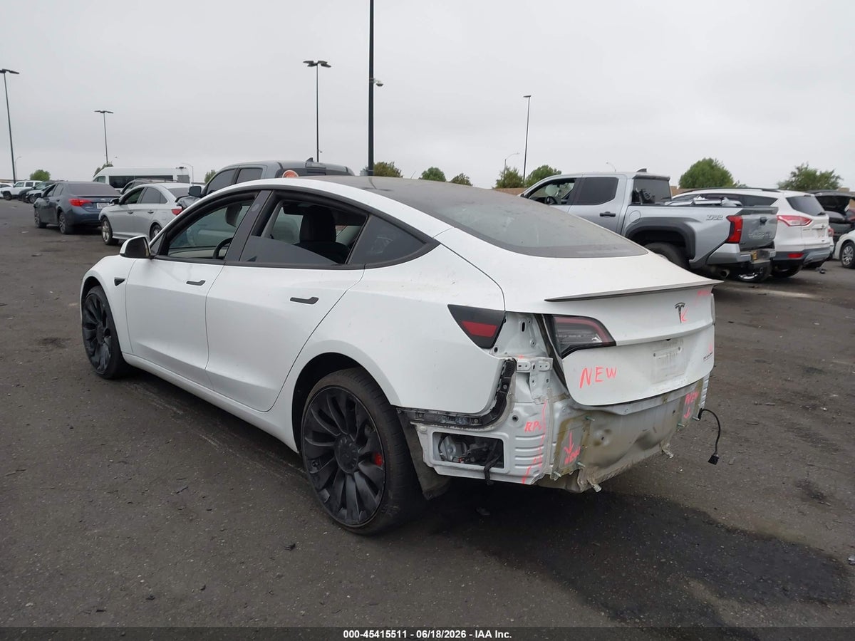 2022 TESLA MODEL 3 PERFORMANCE DUAL MOTOR ALL-WHEEL DRIVE — снимка 3
