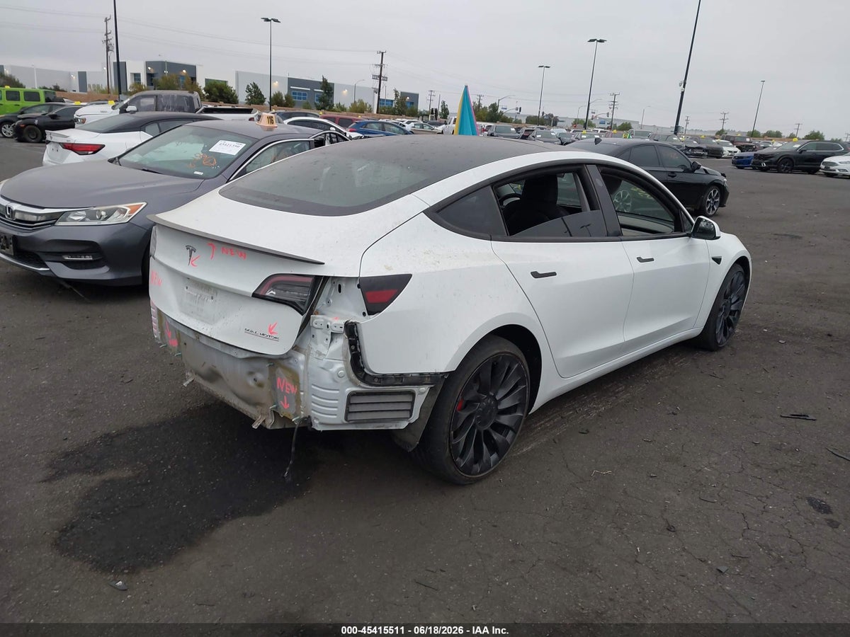 2022 TESLA MODEL 3 PERFORMANCE DUAL MOTOR ALL-WHEEL DRIVE — снимка 4