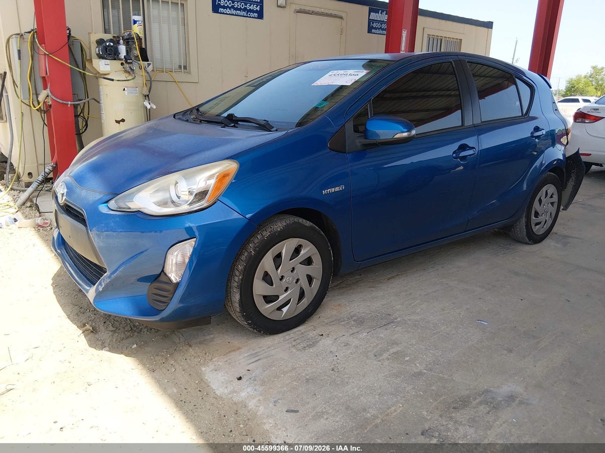 2016 TOYOTA PRIUS C ONE — снимка 2