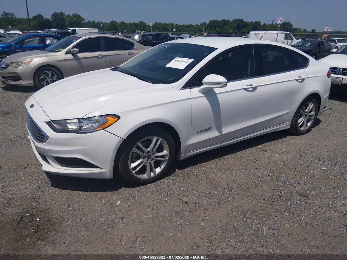 2018 FORD FUSION HYBRID SE — снимка 2