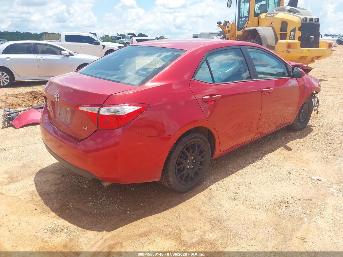 2016 TOYOTA COROLLA LE — снимка 4