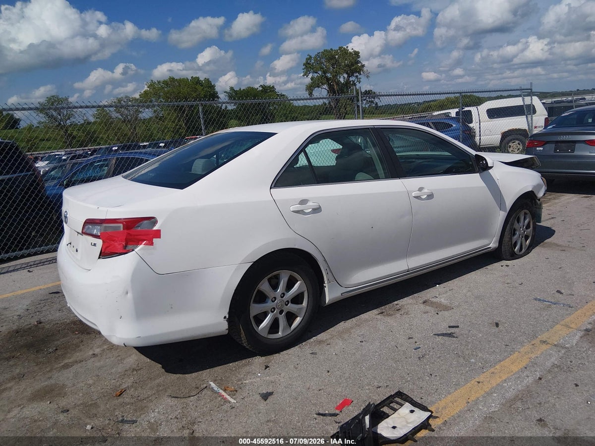 2012 TOYOTA CAMRY LE — снимка 4