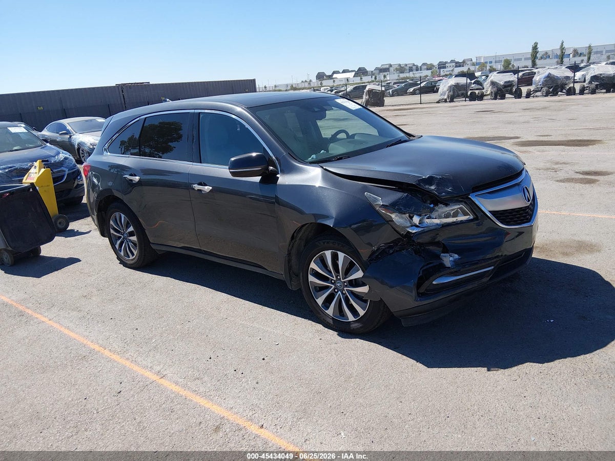 2016 ACURA MDX TECHNOLOGY ACURAWATCH PLUS PACKAGES/TECHNOLOGY PACKAGE