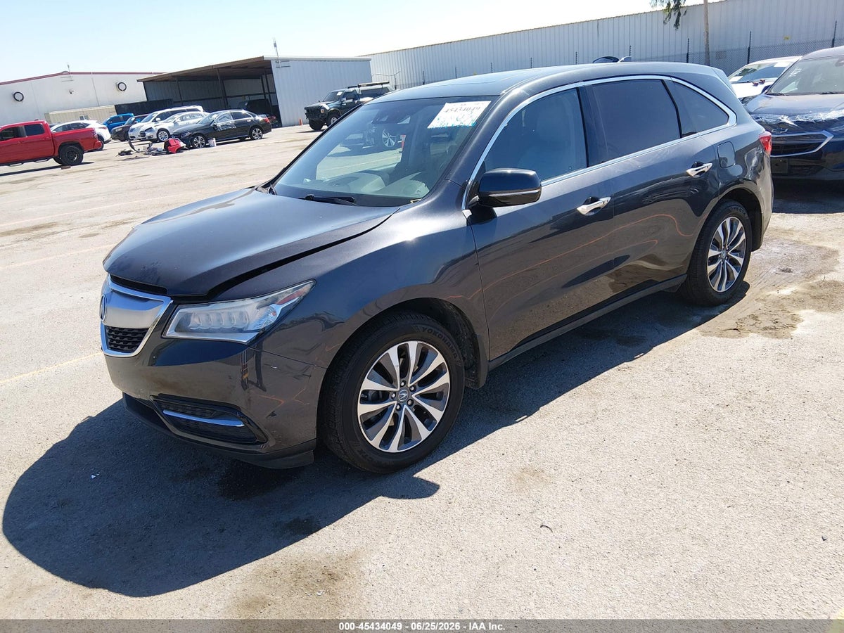 2016 ACURA MDX TECHNOLOGY ACURAWATCH PLUS PACKAGES/TECHNOLOGY PACKAGE — снимка 2