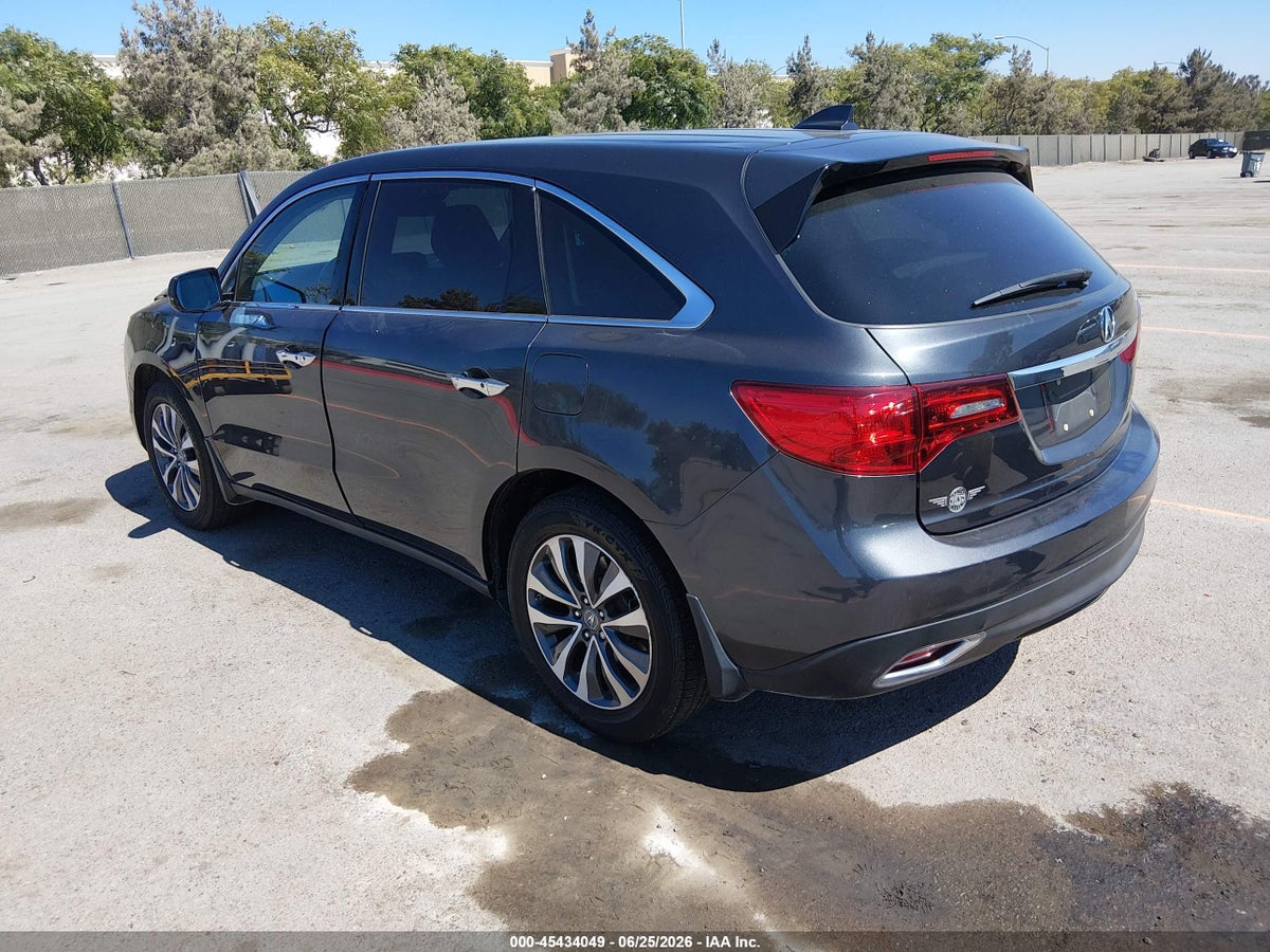 2016 ACURA MDX TECHNOLOGY ACURAWATCH PLUS PACKAGES/TECHNOLOGY PACKAGE — снимка 3