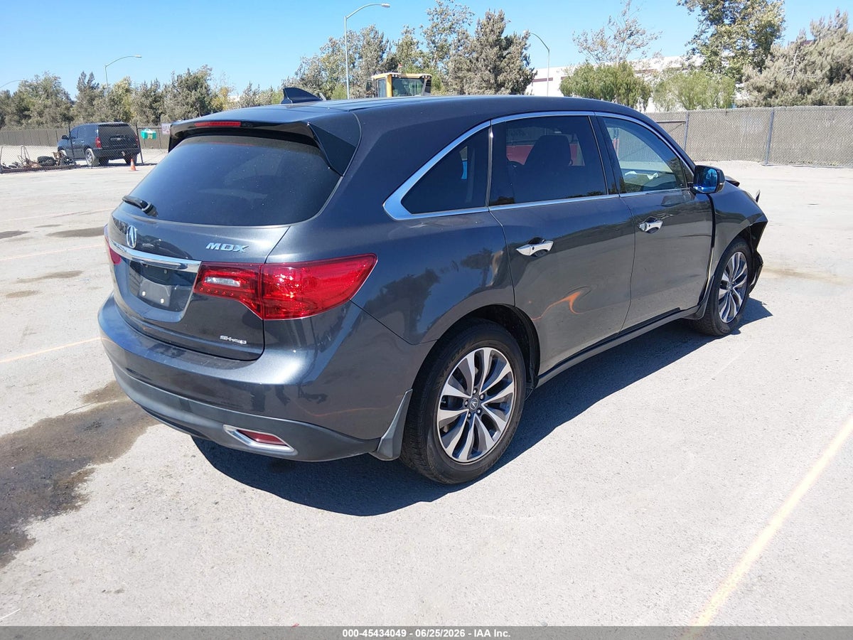 2016 ACURA MDX TECHNOLOGY ACURAWATCH PLUS PACKAGES/TECHNOLOGY PACKAGE — снимка 4