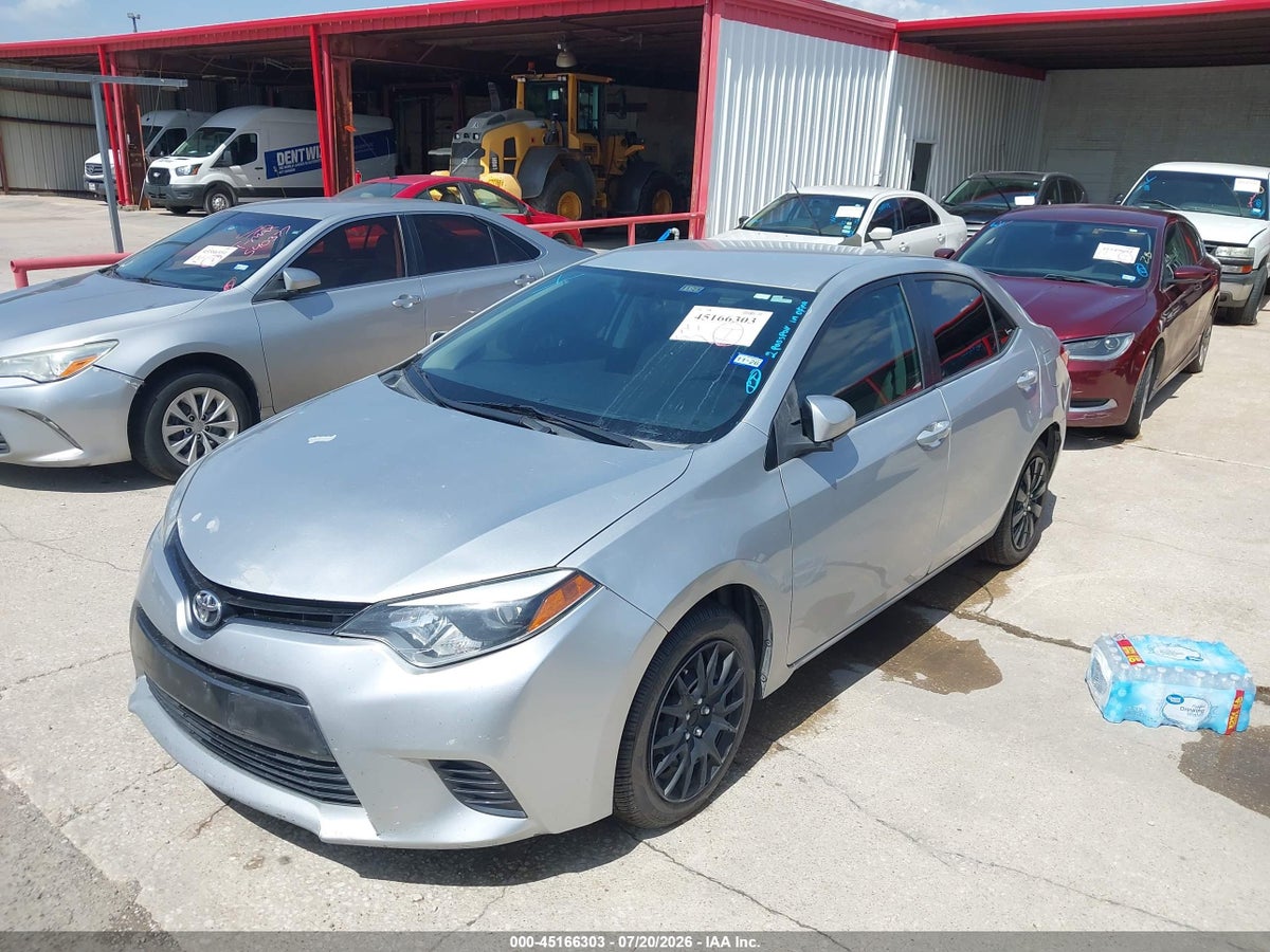 2015 TOYOTA COROLLA LE — снимка 2