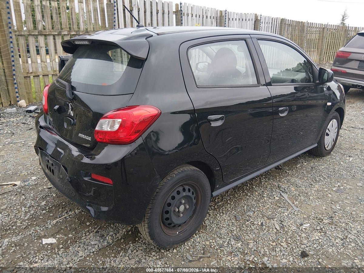 2019 MITSUBISHI MIRAGE ES — снимка 4