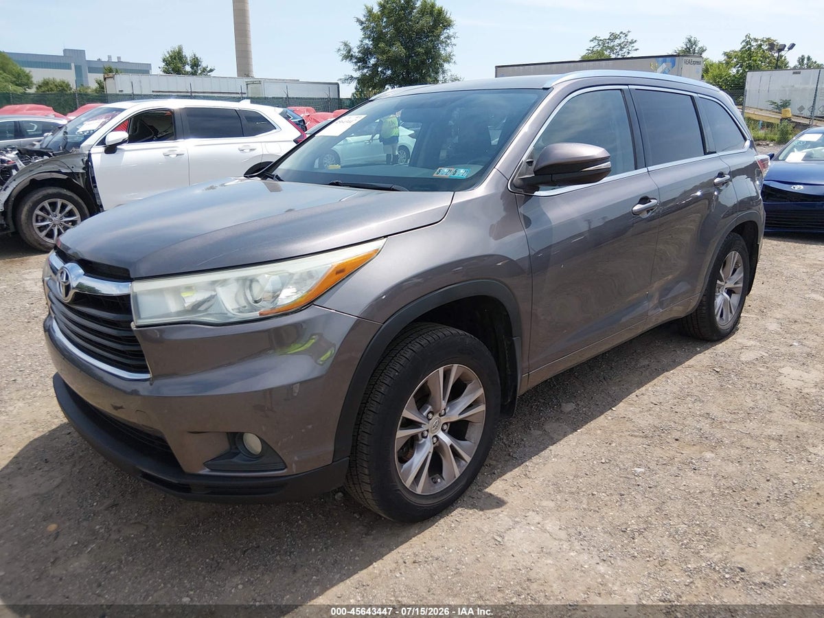 2015 TOYOTA HIGHLANDER XLE V6 — снимка 2