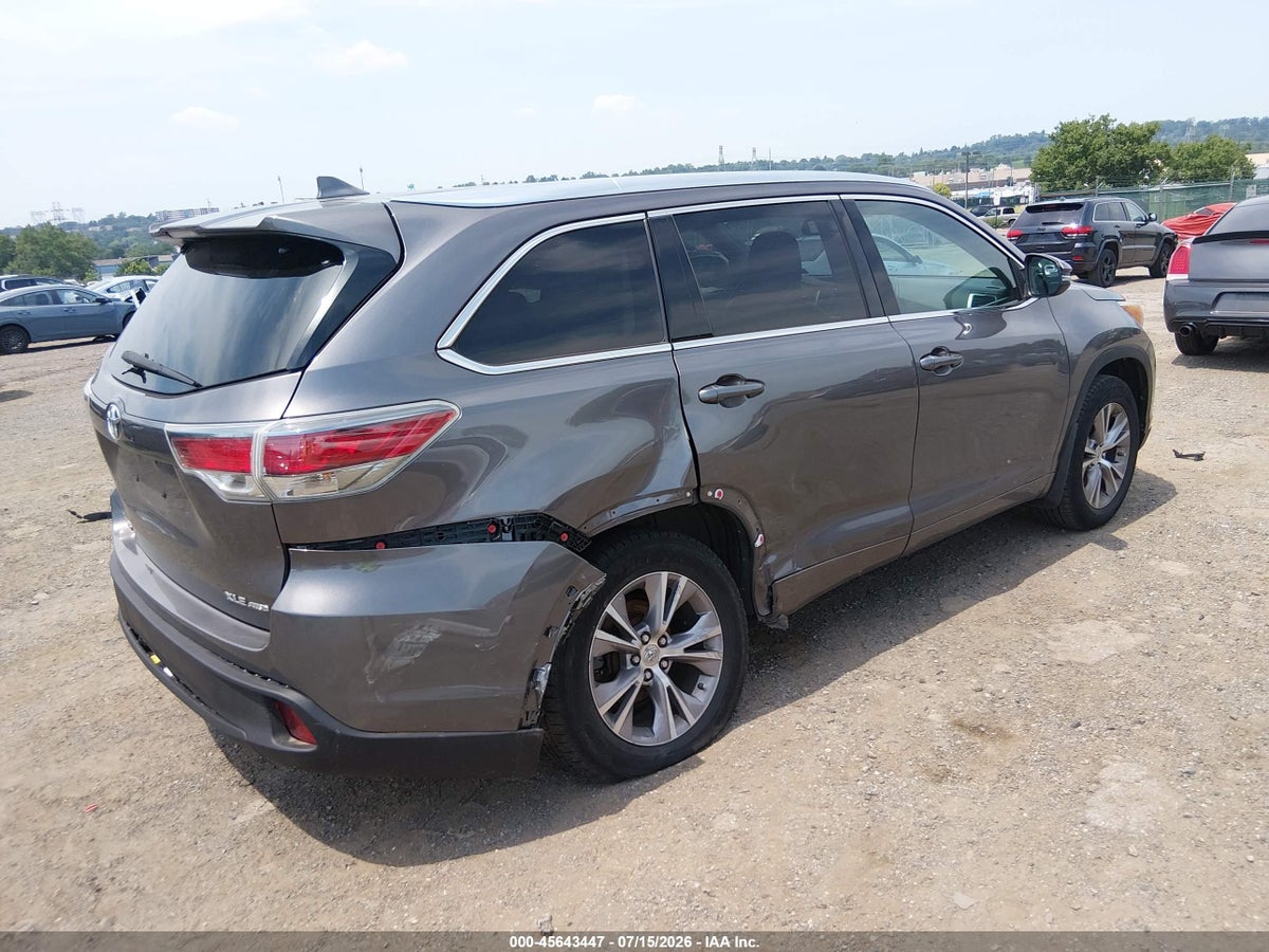 2015 TOYOTA HIGHLANDER XLE V6 — снимка 4