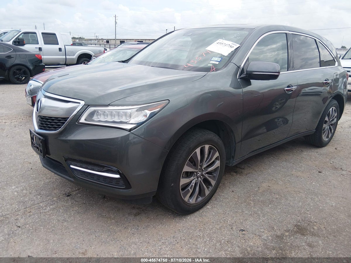 2016 ACURA MDX TECHNOLOGY ACURAWATCH PLUS PACKAGES/TECHNOLOGY PACKAGE — снимка 2