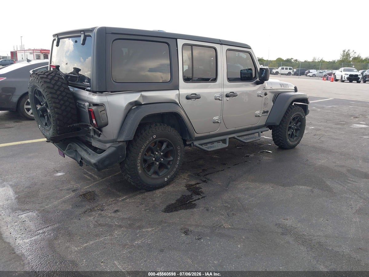 2020 JEEP WRANGLER UNLIMITED WILLYS 4X4 — снимка 4