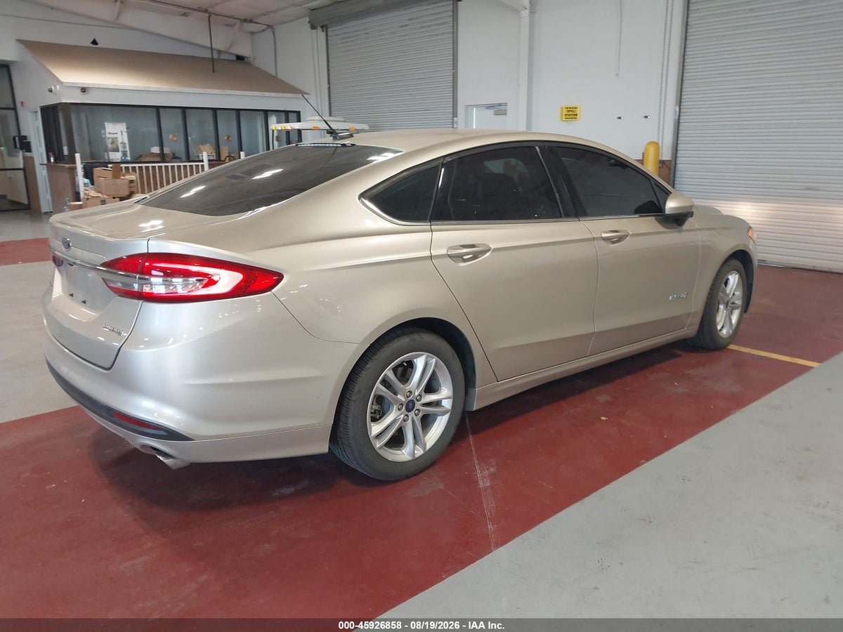 2018 FORD FUSION HYBRID S — снимка 4