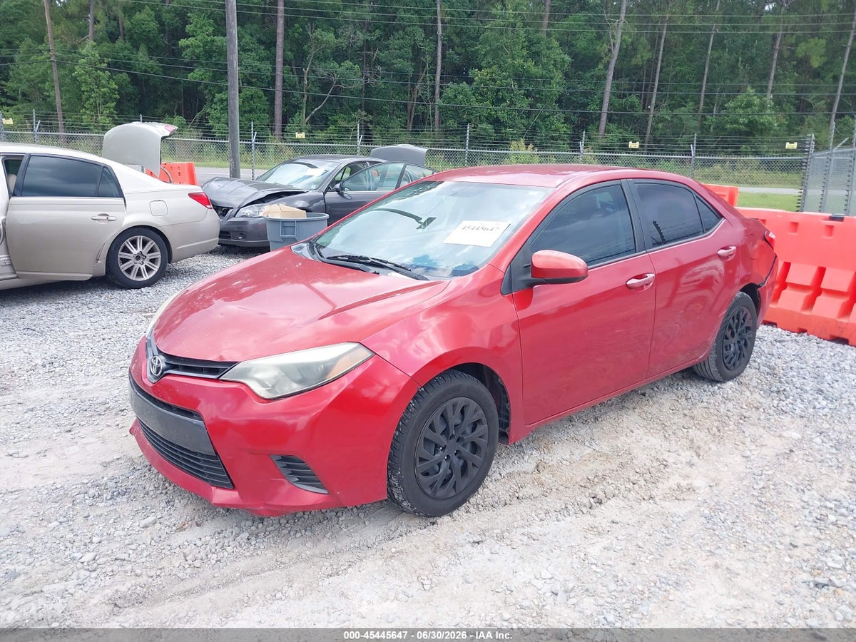 2015 TOYOTA COROLLA LE — снимка 2