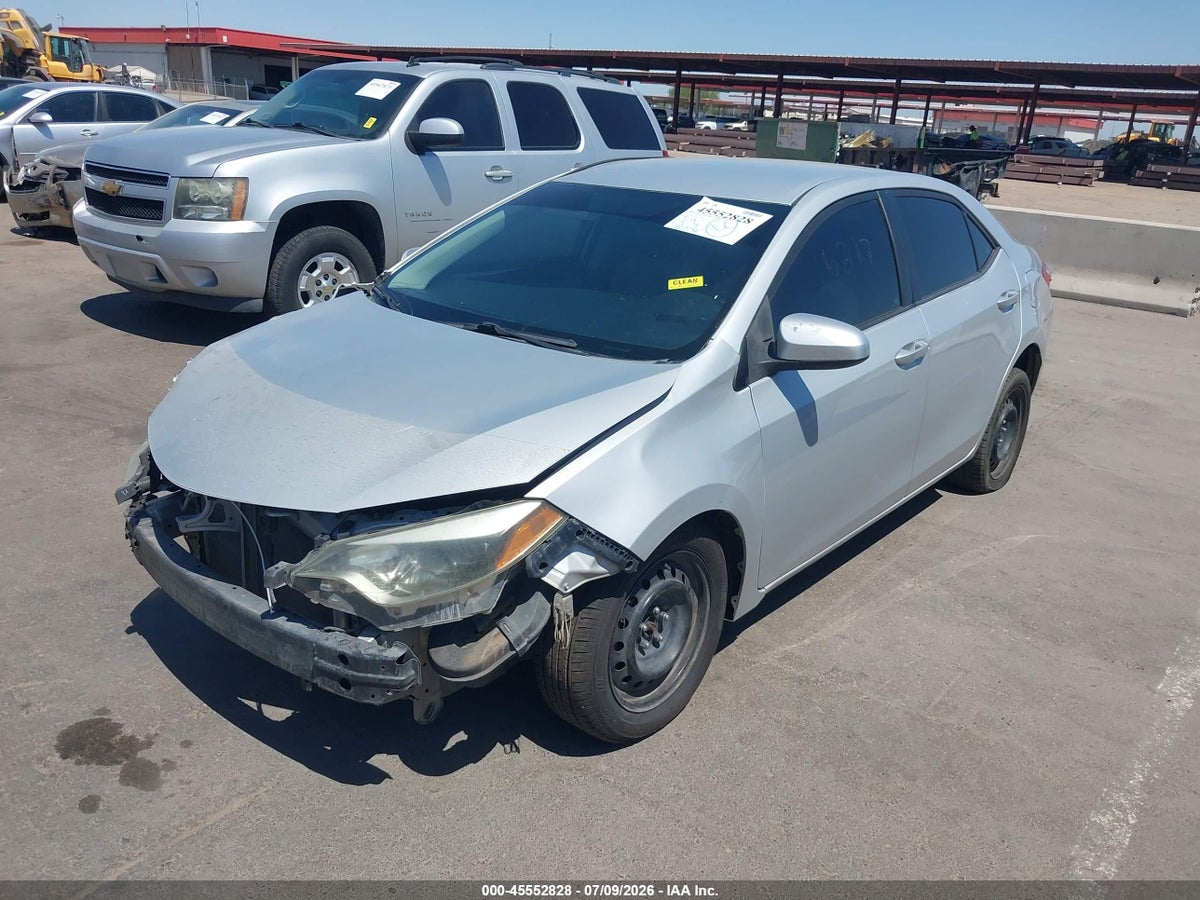 2014 TOYOTA COROLLA LE — photo 2