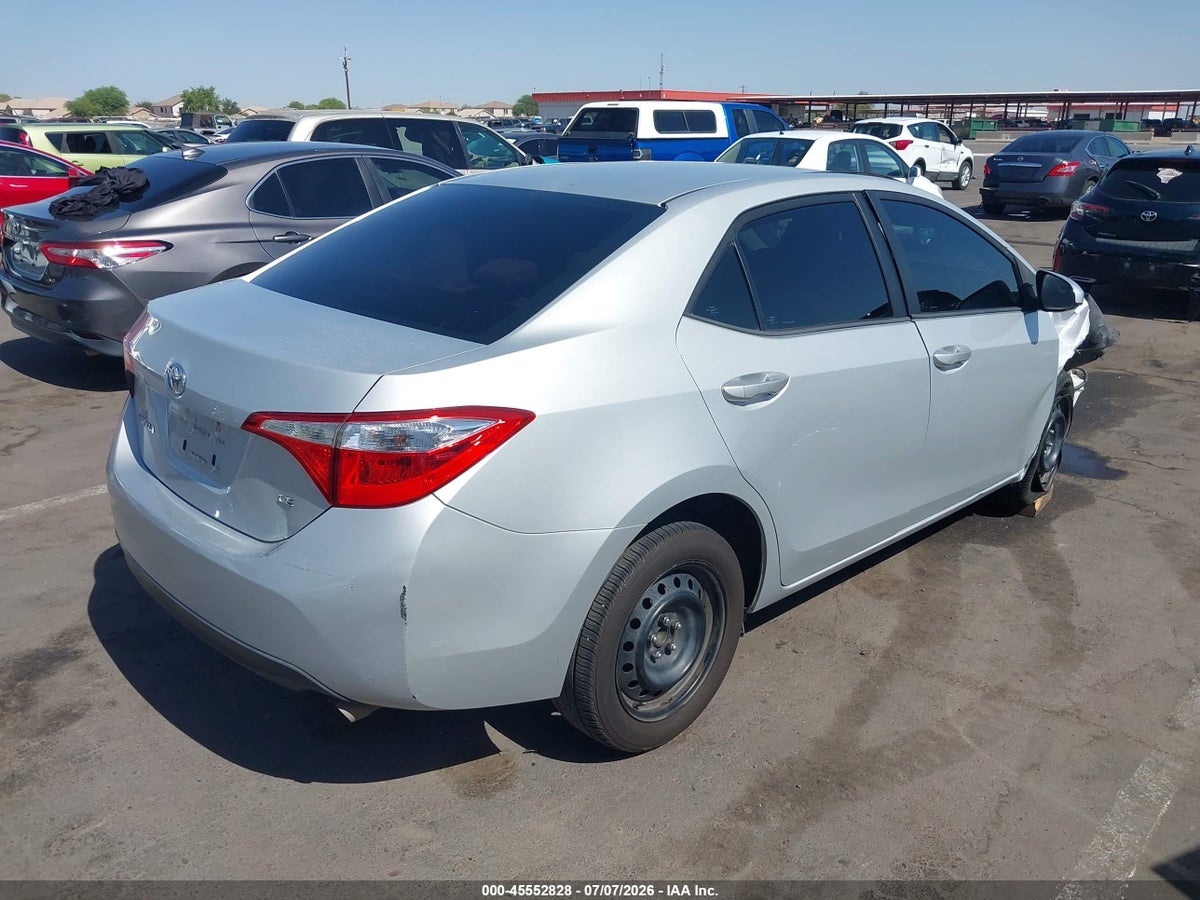 2014 TOYOTA COROLLA LE — photo 4