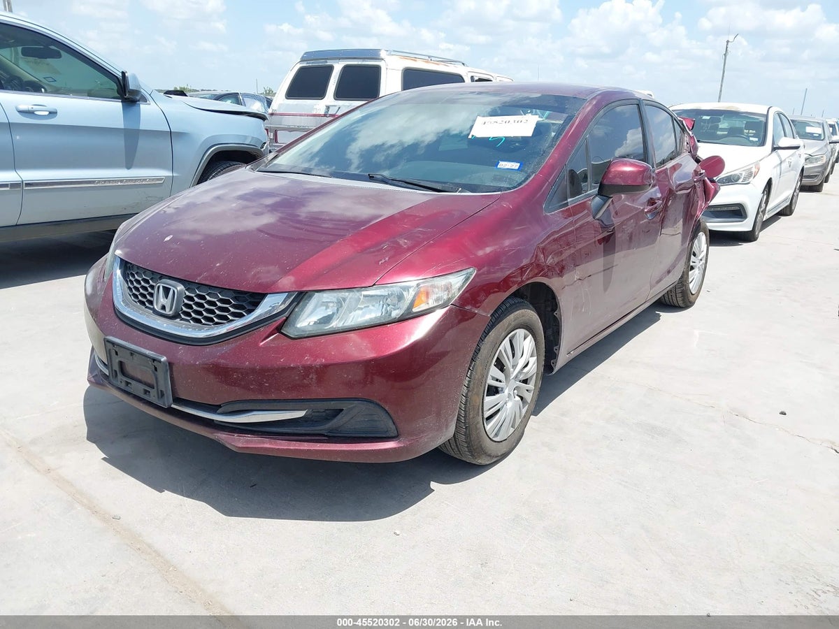 2013 HONDA CIVIC LX — снимка 2