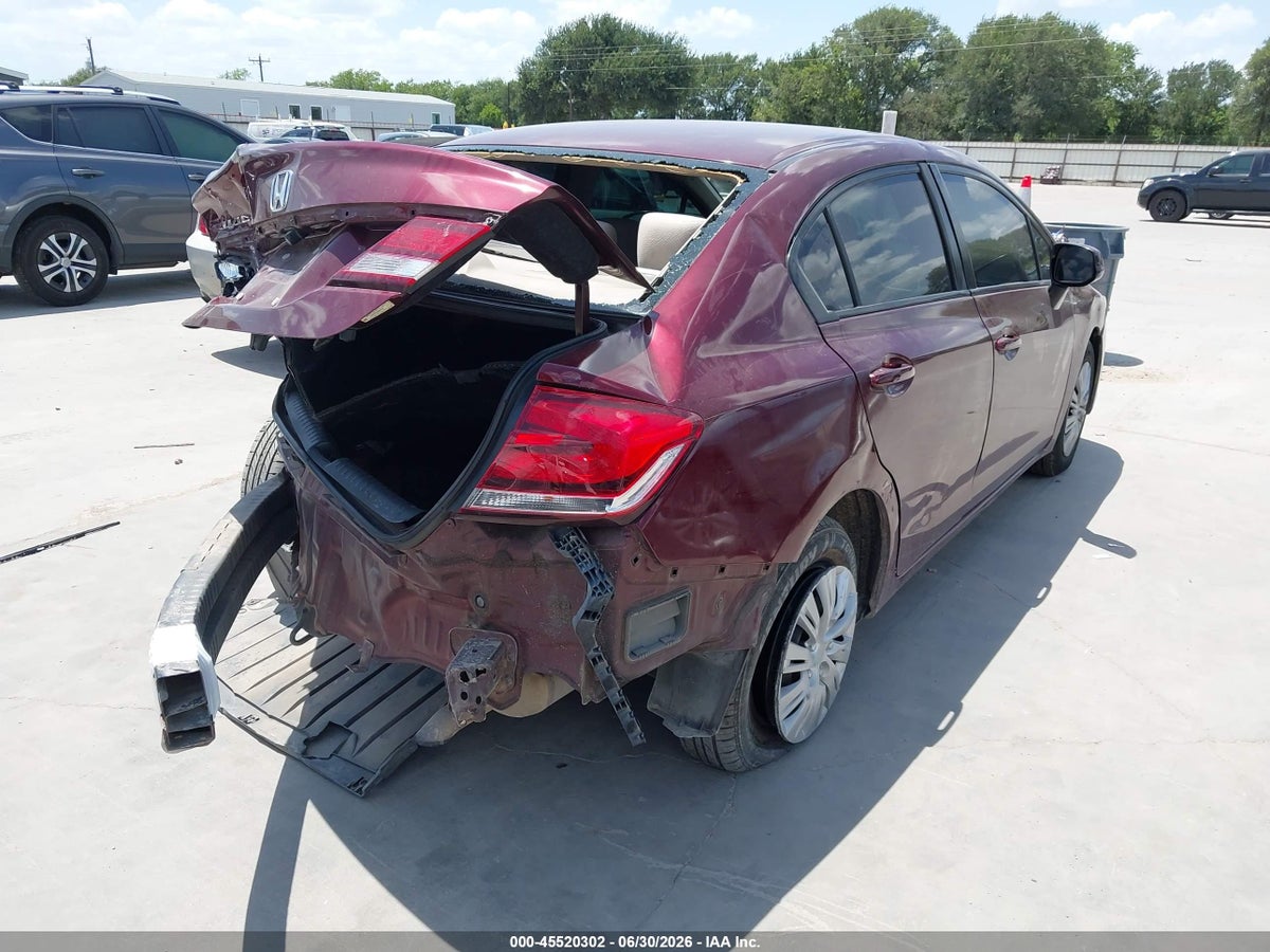 2013 HONDA CIVIC LX — снимка 4