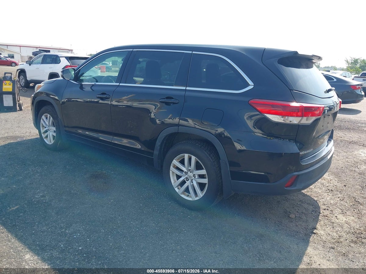 2017 TOYOTA HIGHLANDER LE — снимка 3