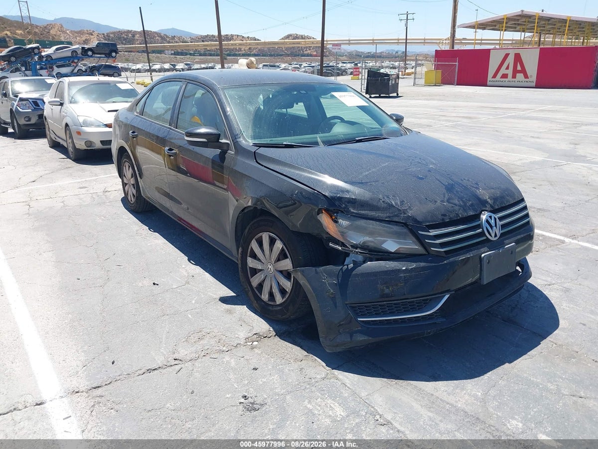 2013 VOLKSWAGEN PASSAT 2.5L S