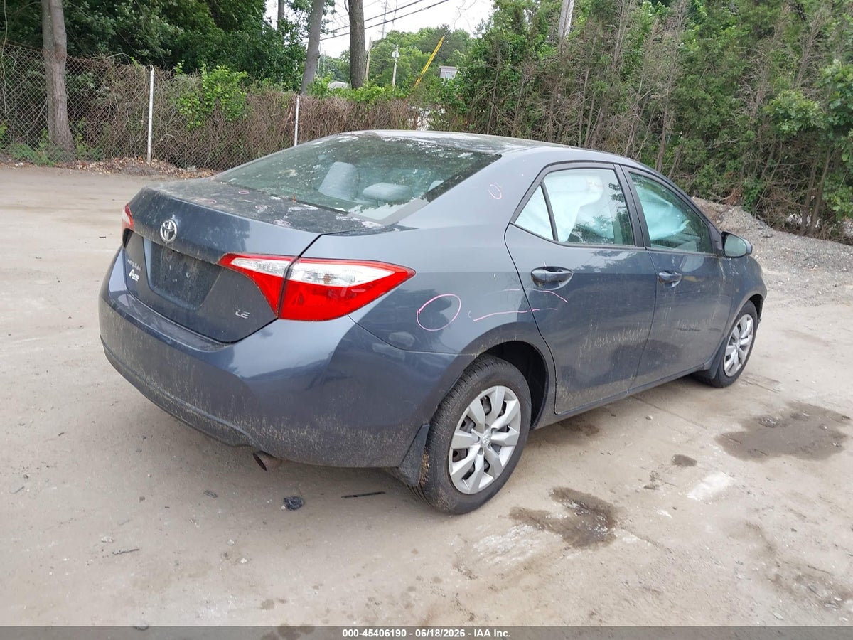 2014 TOYOTA COROLLA LE — снимка 4