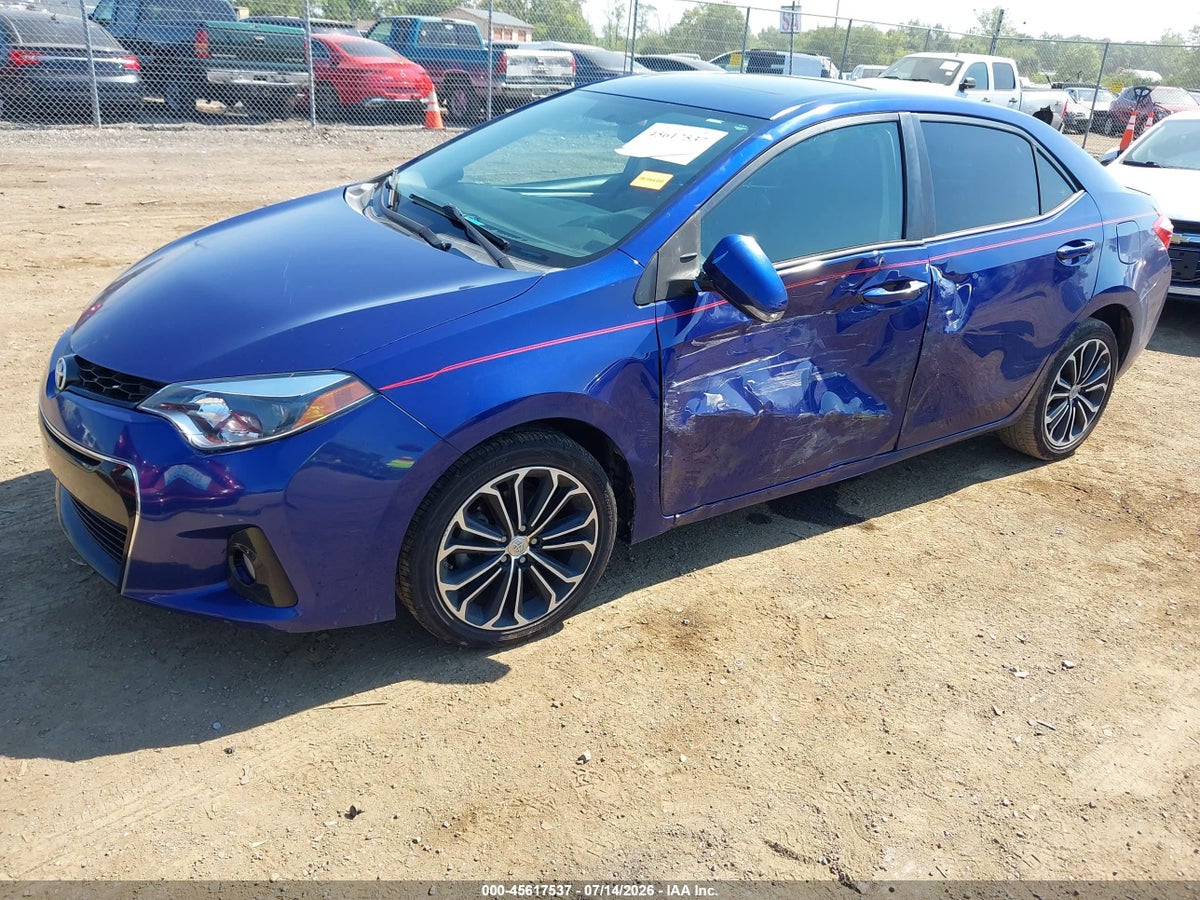 2015 TOYOTA COROLLA S PLUS — снимка 2