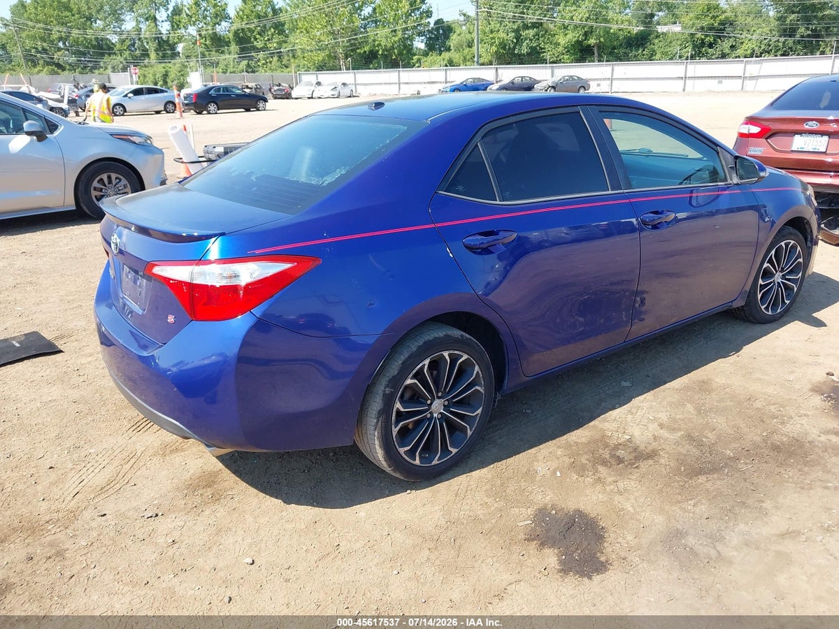 2015 TOYOTA COROLLA S PLUS — снимка 4