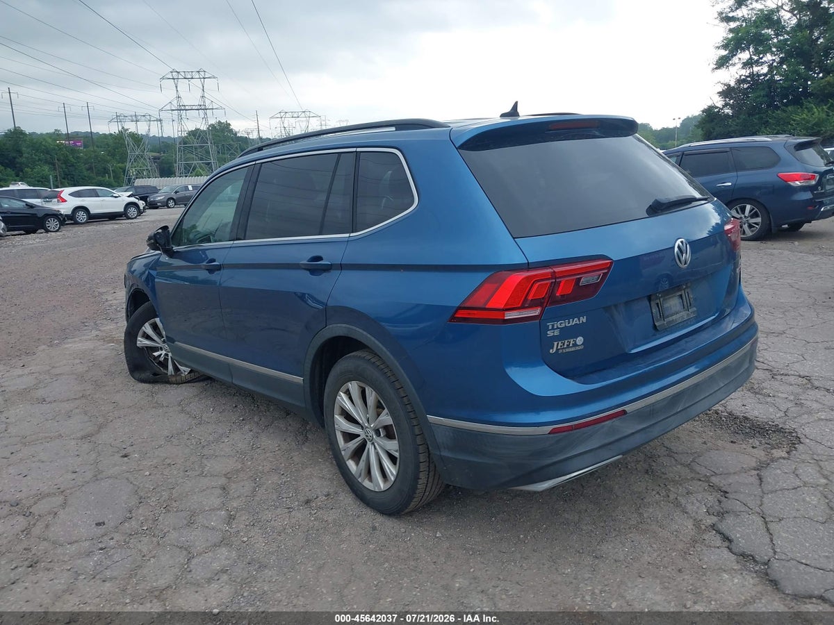 2018 VOLKSWAGEN TIGUAN 2.0T SE/2.0T SEL — снимка 3